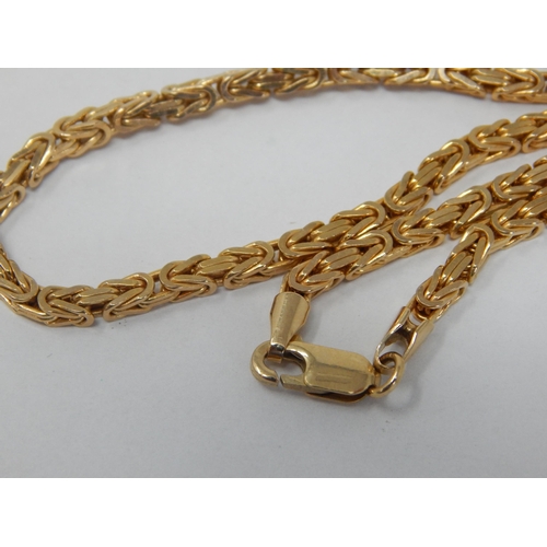 270 - 9ct Yellow Gold Multi Link Necklace: Length 46cm: Weight 23.19g