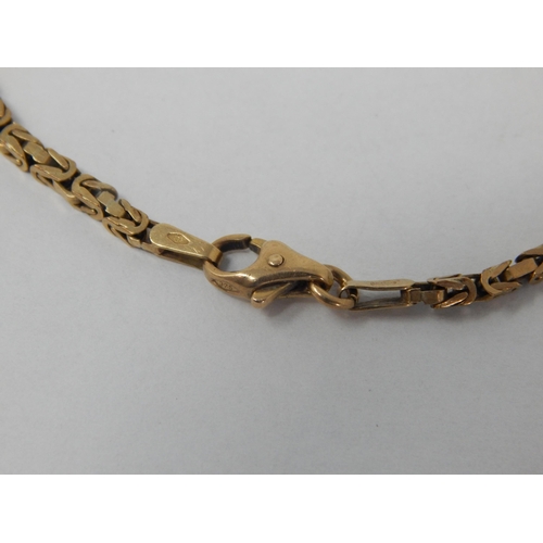 307 - 9ct Yellow Gold Fancy Link Bracelet: Length 19cm: Weight 4.52g