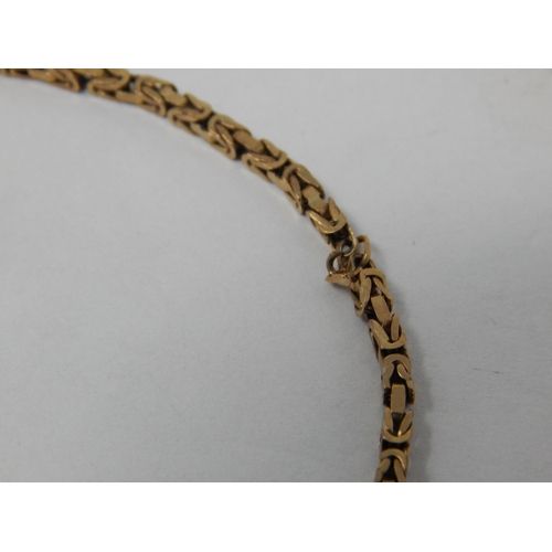 307 - 9ct Yellow Gold Fancy Link Bracelet: Length 19cm: Weight 4.52g