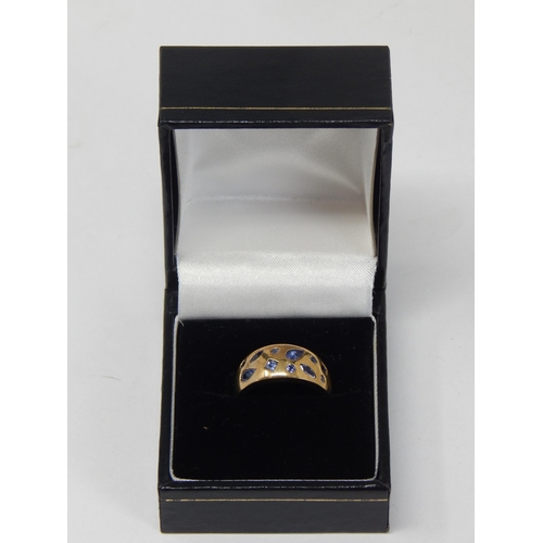 330 - 9ct Yellow Gold Gem Set Ring: Size M: gross weight 3.45g: Presented in Ring Box