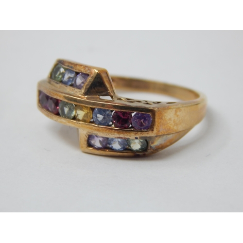 339 - 9ct Yellow Gold Gem Set Ring: Size M: gross weight 3.40g: Presented in Ring Box