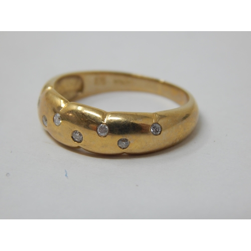 346 - 9ct Yellow Gold Gem Set Ring: Size M/N: gross weight 2.54g: Presented in Ring Box