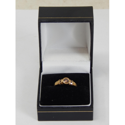 358 - 9ct Yellow Gold Gem Set Ring: Size N: gross weight 2.63g: Presented in Ring Box