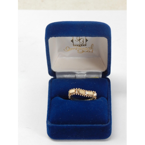 365 - 14ct Yellow Gold Ring: Size N: gross weight 2.66g: Presented in Ring Box