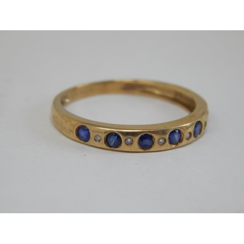 370 - 9ct Yellow Gold Gem Set Ring: Size N: gross weight 1.47g: Presented in Ring Box