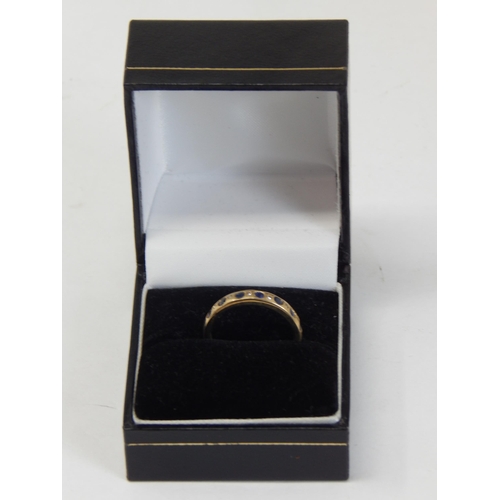 370 - 9ct Yellow Gold Gem Set Ring: Size N: gross weight 1.47g: Presented in Ring Box