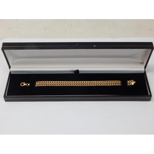 384 - 9ct Yellow Gold Bracelet: Length 16.5cm: Weight 4.92g: In Presentation Box