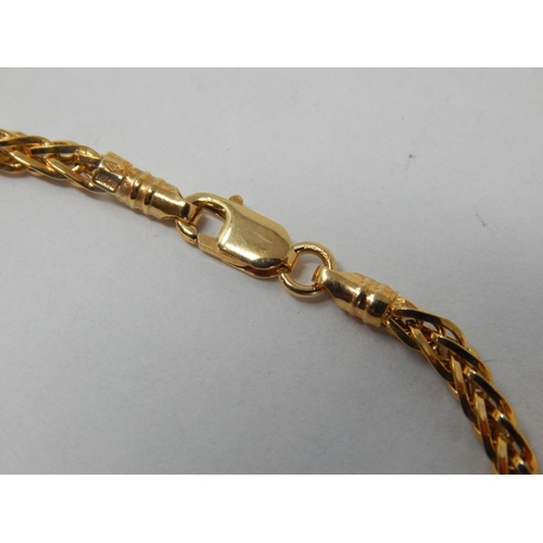 385 - 18ct Yellow Gold Bracelet: Length 18.5cm: Weight 3.45g: In Presentation Box