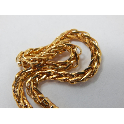 385 - 18ct Yellow Gold Bracelet: Length 18.5cm: Weight 3.45g: In Presentation Box