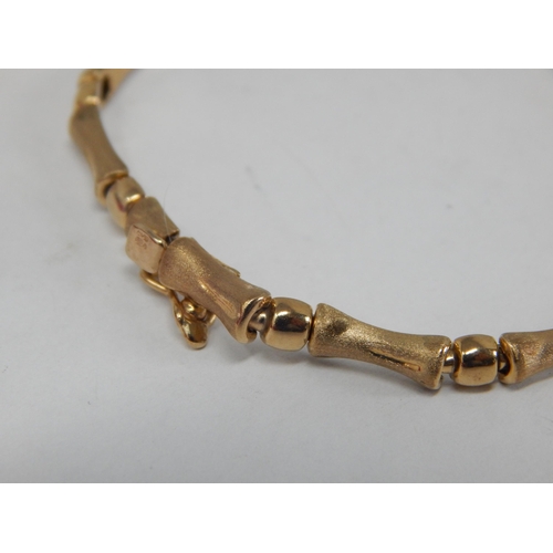 386 - 9ct Yellow Gold Bracelet: Length 18.5cm: Weight 4.96g: In Presentation Box