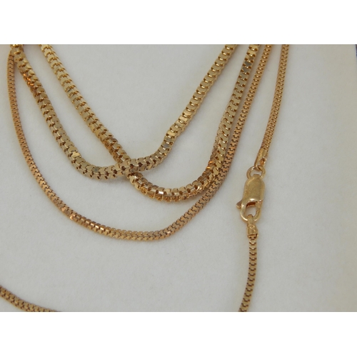 425 - A Collection of Four Sterling Silver & Gilded Neck Chains within Two Presentation Cases