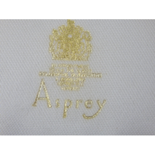 111 - ASPREY: A Set of Silver Menu/Place Name Holders formed as horseshoes: Hallmarked Birmingham 1993 by ... 