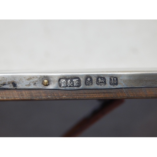 117 - Large Silver Easel Back Photograph Frame with Glazed Front: Hallmarked Birmingham 1919 by Barnett & ... 