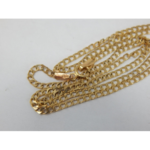 255 - 9ct Yellow Gold Neck Chain: Length 40cm: Weight 2.33g