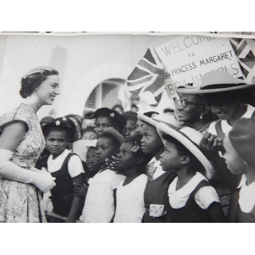 520 - ROYAL PHOTOGRAPHS: Princess Margaret B&W Photographs of her trip to the West Indies, Barbados, Grana... 