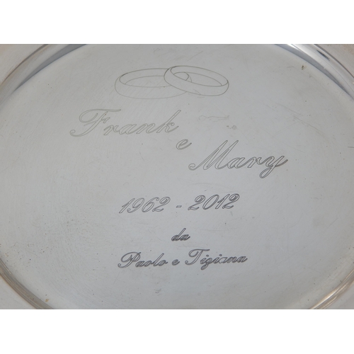 125 - Sterling Silver Fruit Bowl: Measures 27cm Diameter: Weight 310g