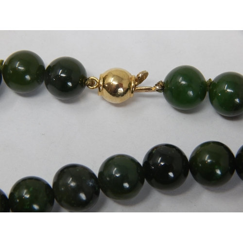 260 - Jade/Jadeite Necklaces (2) Lengths 60cm/50cm