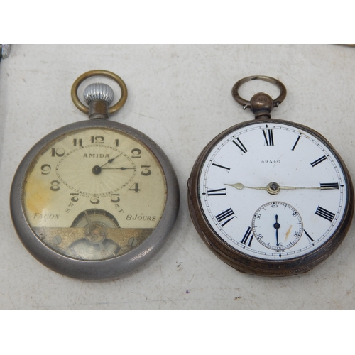 267 - Three Pocket Watches Including a Hallmarked Silver Example together with a quantity of wristwatches