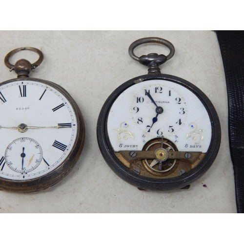 267 - Three Pocket Watches Including a Hallmarked Silver Example together with a quantity of wristwatches