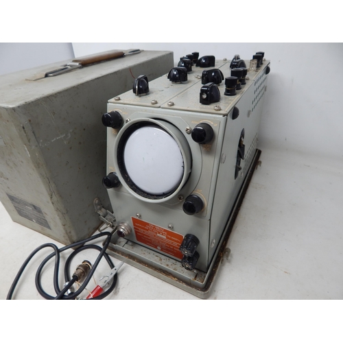 618 - U.S Navy Department Oscilloscope in Original Metal Case