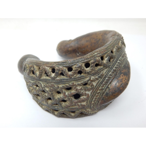 623 - Benin Bronze Bangles (3), West Africa: Weight 2.2kg