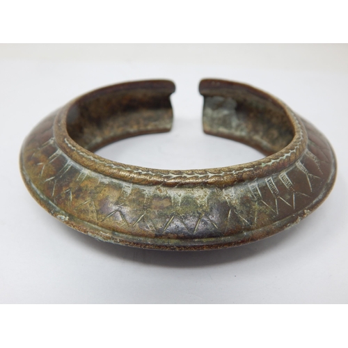 623 - Benin Bronze Bangles (3), West Africa: Weight 2.2kg