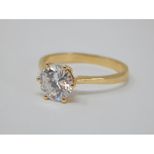 299 - An exceptionally good 2.0ct natural diamond solitaire ring, the round brilliant cut stone set in a s... 