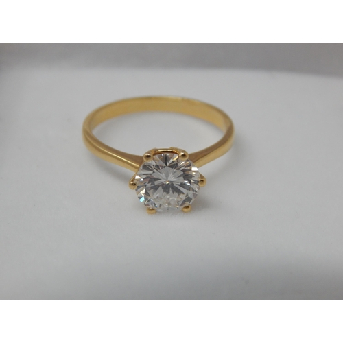 299 - An exceptionally good 2.0ct natural diamond solitaire ring, the round brilliant cut stone set in a s... 