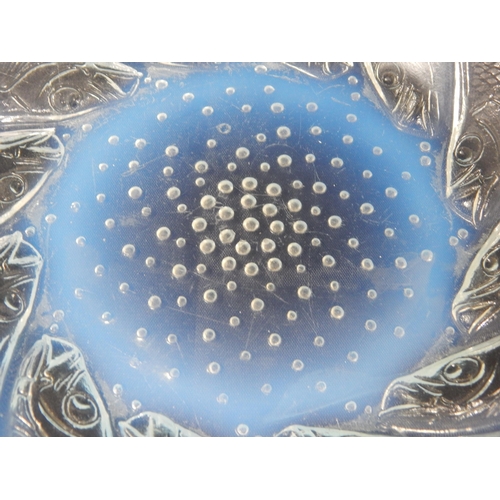 487 - RENE LALIQUE (1860-1945) Opalescent Poissons Bowl: Designed 1921: Diameter 30cm