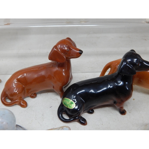 637 - A Group of Ceramics Including Beswick Horse & Foal, Beswick Dogs, Wade, Royal Doulton, Coalport etc