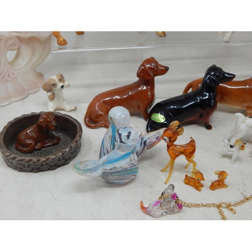 637 - A Group of Ceramics Including Beswick Horse & Foal, Beswick Dogs, Wade, Royal Doulton, Coalport etc