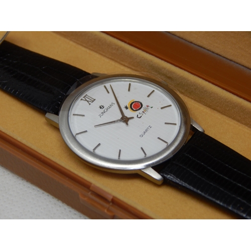 150 - Swatch Sydney 2000 Wristwatch as new in original case together with a Junghams Gentleman's Espania W... 