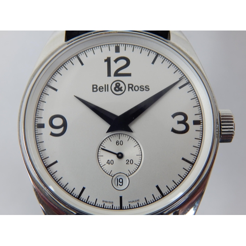 216 - Gentleman's BELL & ROSS Vintage 123 Automatic Wristwatch, 38mm with Black Dial , Subsidiary Seconds ... 