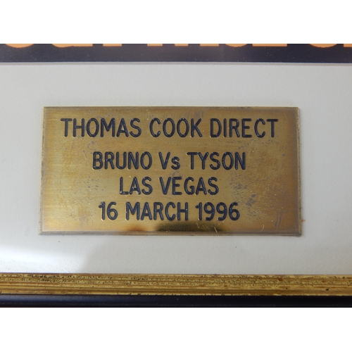 645 - Bruno Vs Tyson, Saturday 16th March 1996, Las Vegas: Framed & Glazed Picture & Programme