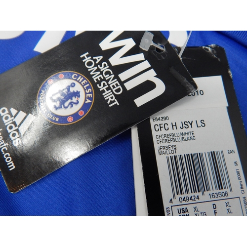 654 - CHELSEA F.C: 2009-2010 Addidas Home Shirt with Tags: (size XL)