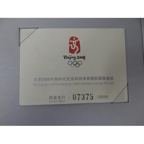 660 - BEIJING 2008 OLYMPIC GAMES: Pin Set, Boxed with COA