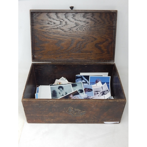 A Wooden Box Containing a Large Quantity of Nude Female Photographs & Prints: You must be over the age of 18 to purchase this lot