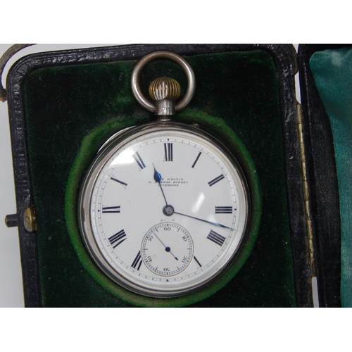 717 - Victorian Gentleman's Silver Pocket Watch with Subsidiary Seconds Dial by John Kellie, Liverpool (wo... 