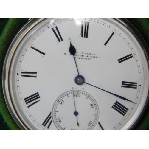 717 - Victorian Gentleman's Silver Pocket Watch with Subsidiary Seconds Dial by John Kellie, Liverpool (wo... 