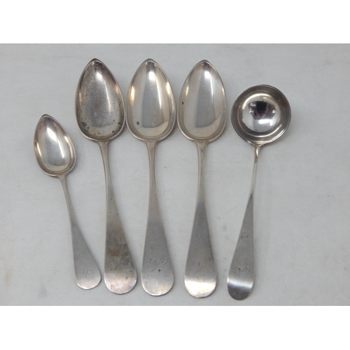 734 - Scottish Silver Provincial Spoon by Robert Keay of Perth together with a George III Edinburgh Silver... 