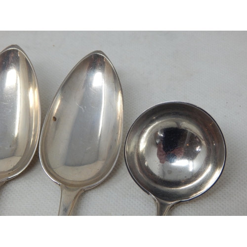 734 - Scottish Silver Provincial Spoon by Robert Keay of Perth together with a George III Edinburgh Silver... 