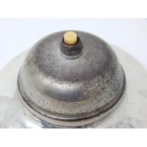 754 - Antique Silver Cased Top Wind Shop Counter Bell: (working) Hallmarked Chester 1911 by Grey & Co: 10.... 