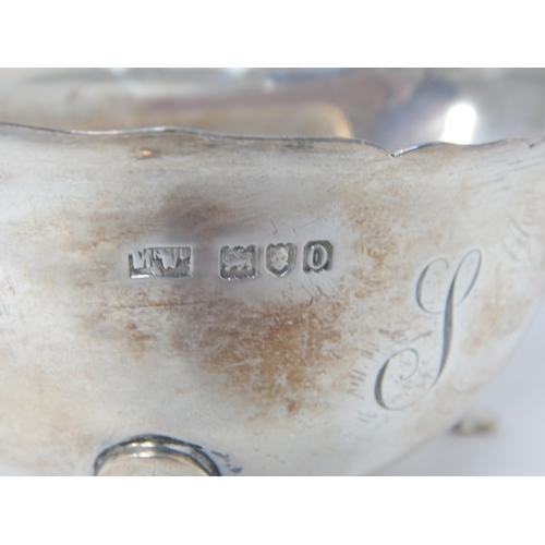 763 - Edwardian Silver Sauce Boat Hallmarked London 1909 by Mappin & Webb: Weight 98g