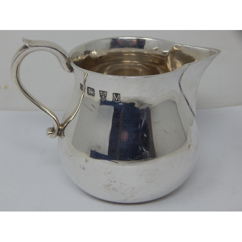 766 - Heavy Gauge Silver Cream Jug Hallmarked Chester 1962 (Last year of assay office) by Lowe & Sons: Wei... 