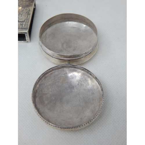 785 - A Group of Continental Silver Including a Pair of Indian Silver Napkin Rings, Spoons etc