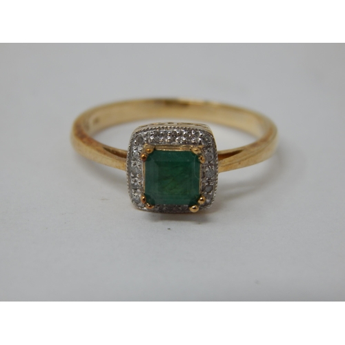 666 - 9ct Yellow Gold Gem Set Ring: Size O: Gross weight 2.42g