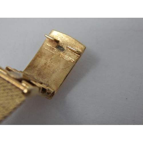 840 - Ladies 9ct Yellow Gold Omega Wristwatch: Gross weight 31.75g