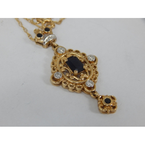 882 - 9ct Yellow Gold Pendant on 9ct Yellow Gold Chain (44cm) Gross weight 3.12g