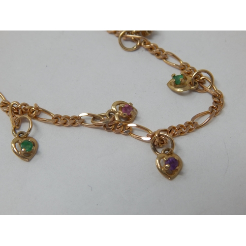 885 - 9ct Yellow Gold Bracelet: weight 4.32g