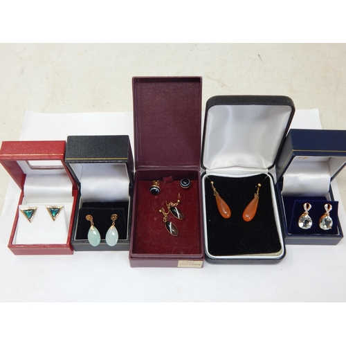 991 - Six Pairs of 9ct Gold Earrings